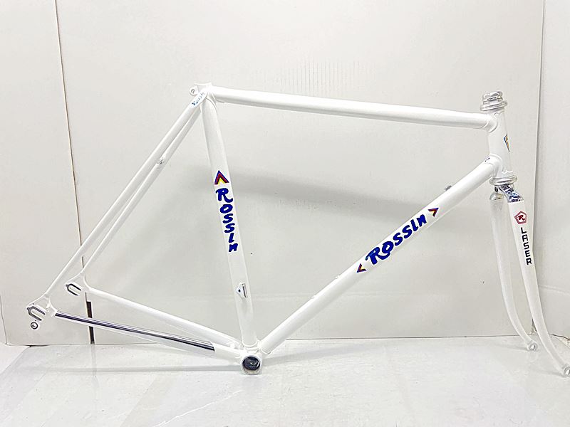 【中古】ロッシン ROSSIN レーザ LASER 読み込む 一こま仕掛ける 年式曖昧模糊たる クロモリ 白いこと【割り引き】