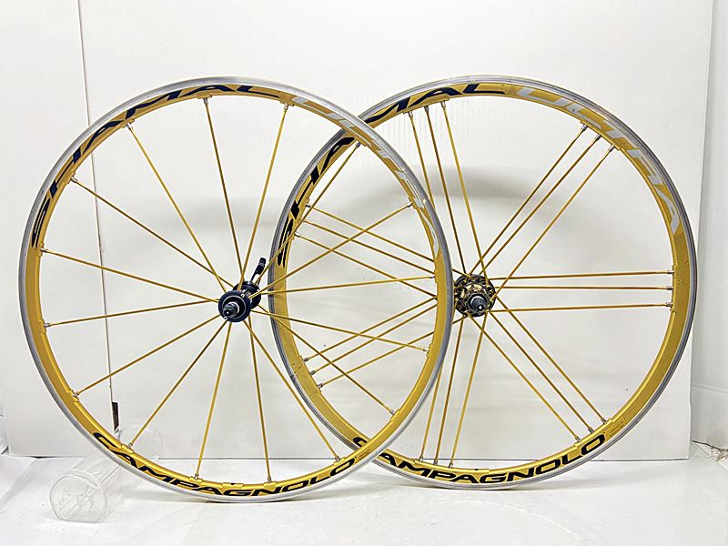 【中古】カンパニョーロ CAMPAGNOLO シャマルウルトラ SHAMAL ULTRA GOLD ホイールセット カンパフリー 11速 リムブレーキ クリンチャー アルミ