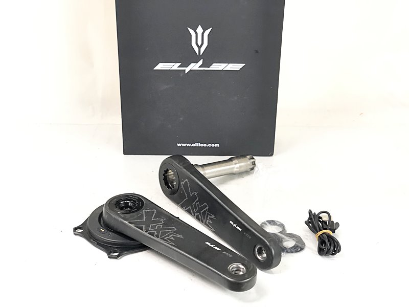 【中古】エライリー ELILEE カーボンパワーメータークランクアーム X320/SIGEYI POWER PCD110 170粍/24mmTi SHAFT【割り引き】