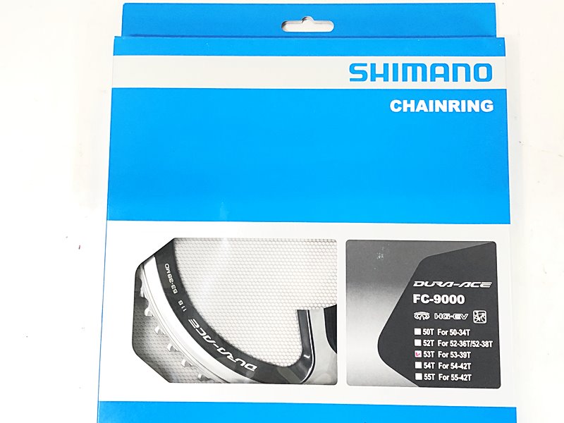 【中古】未当て嵌める品 シマノ SHIMANO デュラエース チェーンリングアウターのみ DURA-ACE FC-9000 CHAINRING 53T チェーン店輪っか 〇 自転車用パーツ-自転車・サイクリング