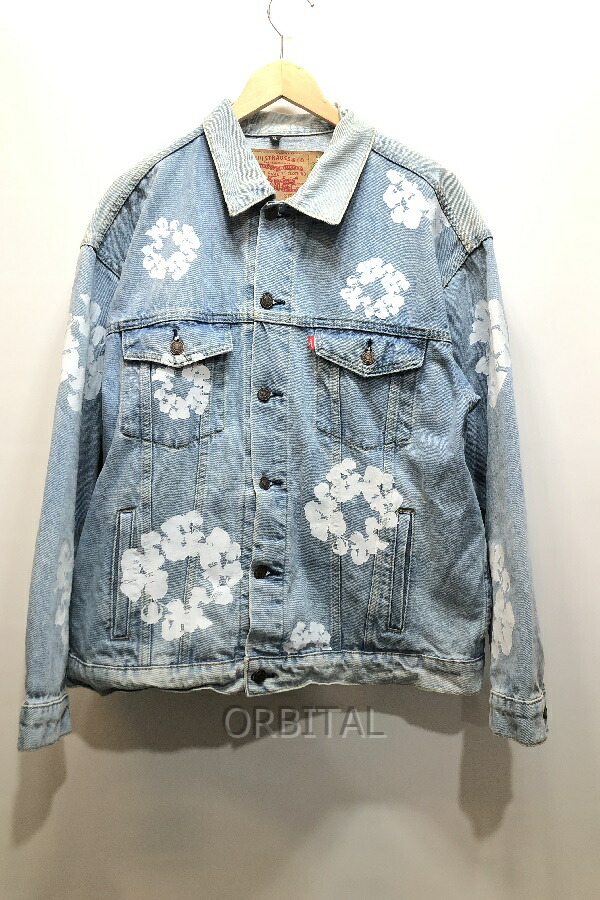 Levi's ×denim tears デニムジャケット　Sサイズ デニムティアーズ × リーバイス ジャケット ライトブルー メンズ