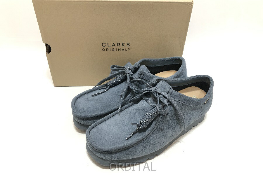 Clarks クラークス ワラビーGTX ブルーグレー UK7 カスタム品 楽天市場】CLARKS クラークス Wallabee GTX ワラビー ゴアテック