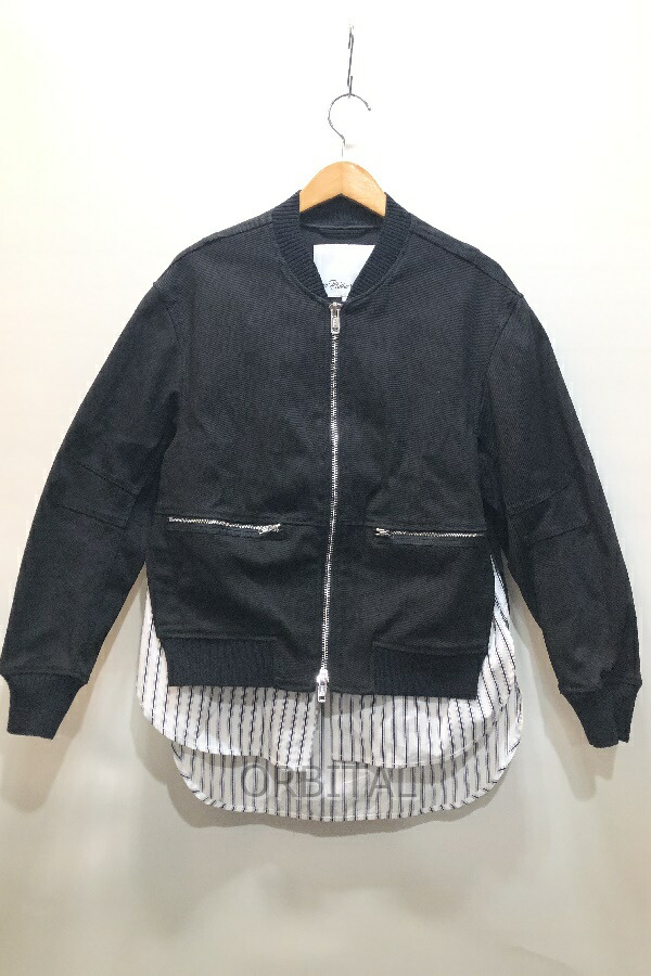 【中古】経堂) 3.1フィリップリム 3.1 Phillip Lim 綿織物縞模様 コンバイン 上衣 E241-6775CTU 大きさ0 必要経費99,000円
