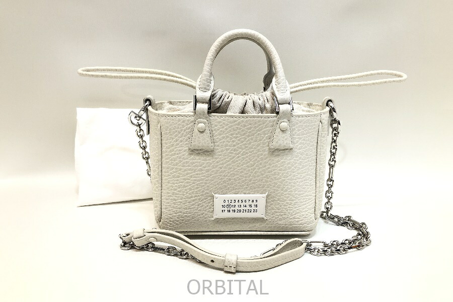 【中古】経堂) メゾンマルジェラ Maison Margiela 5AC トートホリゾンタル TOTE HORIZONTAL SB1WG0046 ミニ ショルダーバッグ 通貨価値23万
