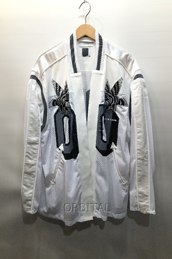 【中古】経堂) ファセッタズム FACETASM イーグルカーディガン EAGLE CRDIGAN メッシュ サイズ3 YA-SW-M09 オーバーサイズ