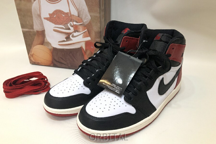 【中古】経堂) ナイキ NIKE エアジョーダン1 レトロ HIGH OG Black Toe Reimagined DZ5485-106 サイズ28cm 付属品付