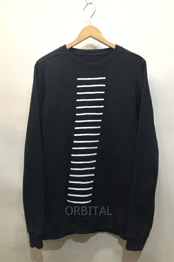 【中古】経堂) リックオウエンス Rick Owens DRKSHDW デザインスウェット DU14F4270-FRIB BON RIBBON 14W 大きさL