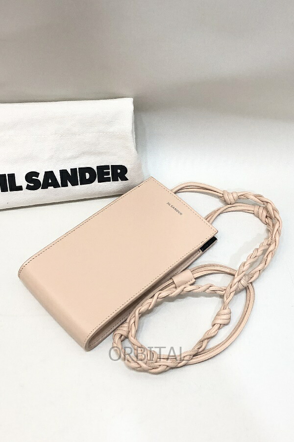 【中古】経堂) ジルサンダー JIL SANDER スマホ ショルダーバッグ 車寄せ ポシェット サクラ色系 J07VL0002P5354 レディース