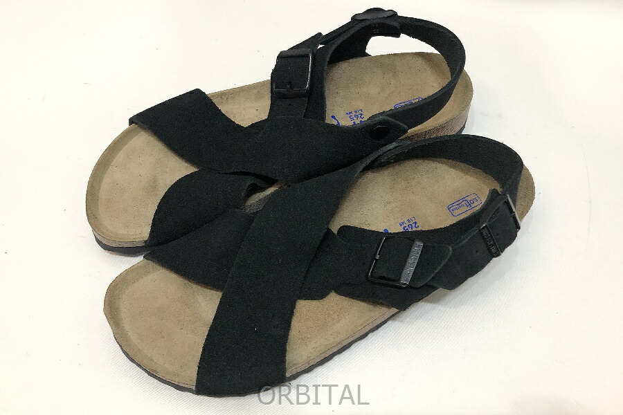 【中古】経堂) ビルケンシュトック BIRKENSTOCK ソフトフッドベッド 定価20,900円 26.5cm サンダル スリッパ ブラック