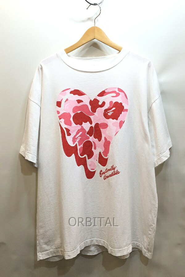 【中古】経堂) ア ベイシング エイプ  エモーショナリーアンアベイラブル ABC CAMO TEE 必要経費30,800円 XL 25SS