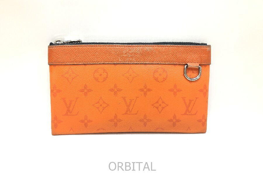 【中古】経堂) ルイヴィトン LOUIS VUITTON タイガラマ ポシェット ディスカバリーPM M30435 オレンジ 使用感 ポーチ クラッチバッグ |ベリーグッドストア