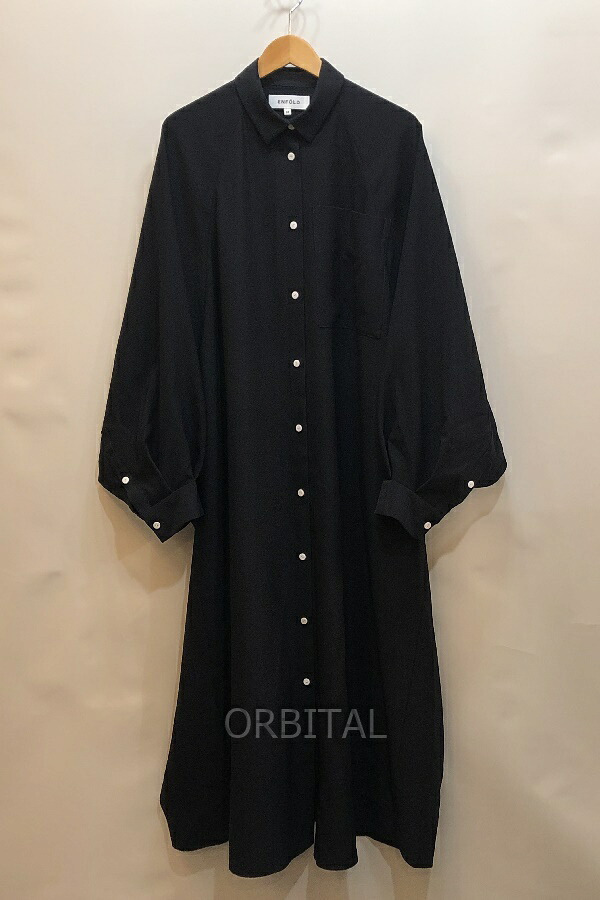 【中古】経堂) ENFOLD エンフォルド CIRCLE TUCK DRESS サークルタックドレス 通貨価値53,900円 26SS 300JS233-0481 立体影ぼうし