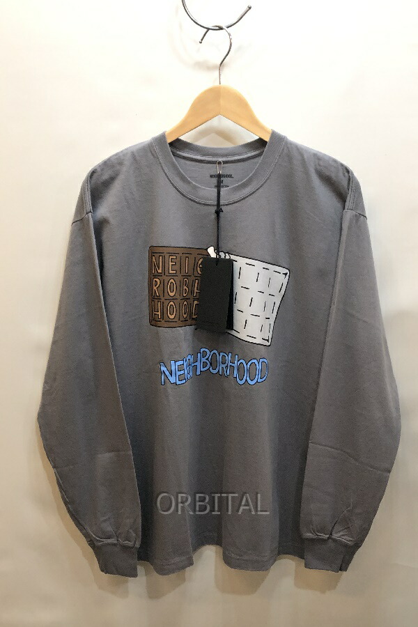 【中古】経堂) NEIGHBORHOOD ネイバーフッド チョコレートバーロンT 24AW 242PCNH-LT18 長袖プルオーバー 引き舟付