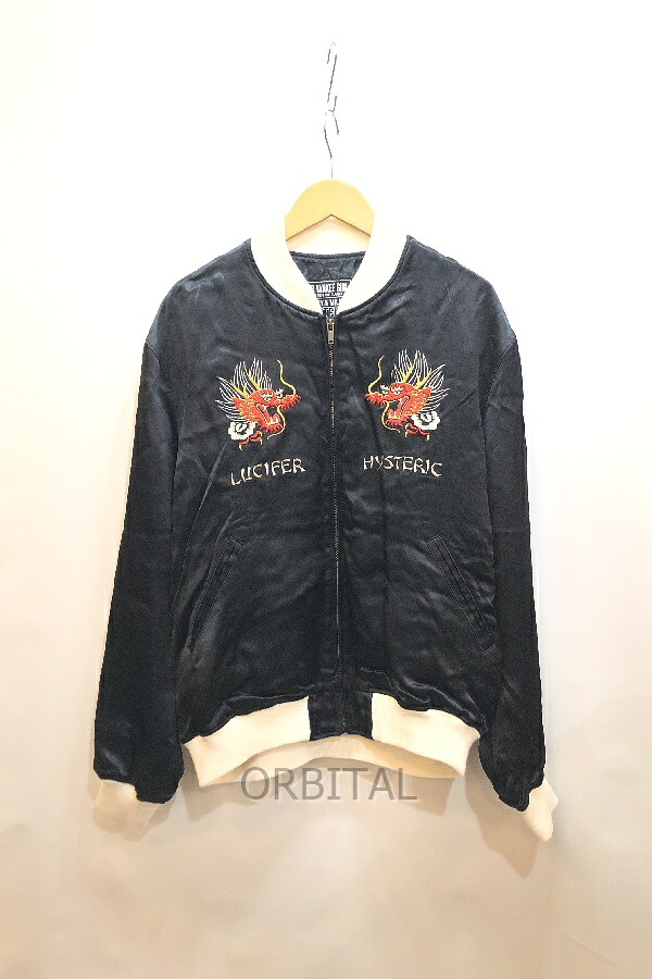 【中古】経堂) ヒステリックグラマー HYSTERIC GLAMOUR DragonLadyTour スカジャン ジャケット 25AW サイズL 02253AB07 ブルゾン メンズ｜ベリーグッドストア