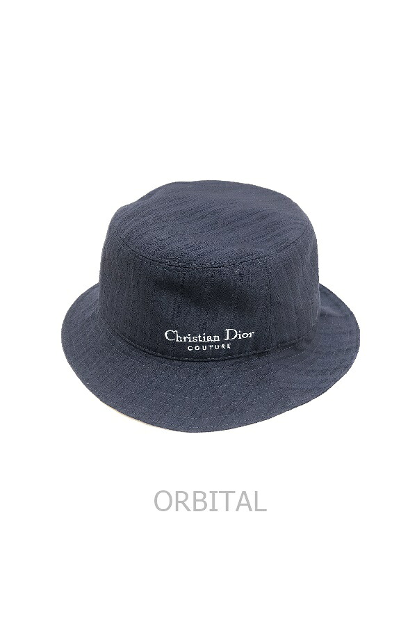 【中古】経堂) ディオール Dior バケットハット ネイビー 293C906S6102 FSスタンプ ファミリーセール 帽子 ハット イタリア製｜ベリーグッドストア 29,816円