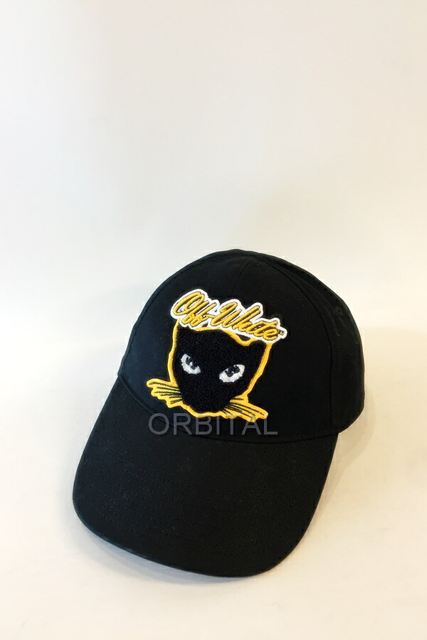 【中古】代官山)Off-White Logo Embroidered Baseball Cap OMLB041S23FAB004 オフホワイト ベースボールキャップ ブラック サイズo/s｜ベリーグッドストア 7,623円