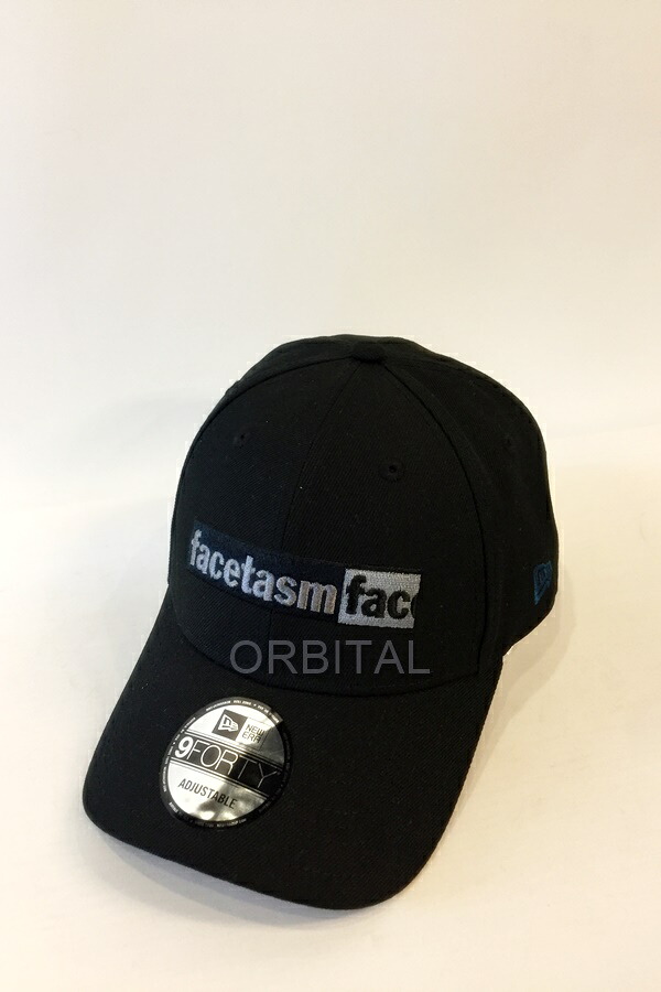 【中古】代官山)FACETASM ｘ NEW ERA MYK-CAP-01 ファセッタズム ｘ ニュー内鰓 旗がしら 黒いこと 大きさFREE