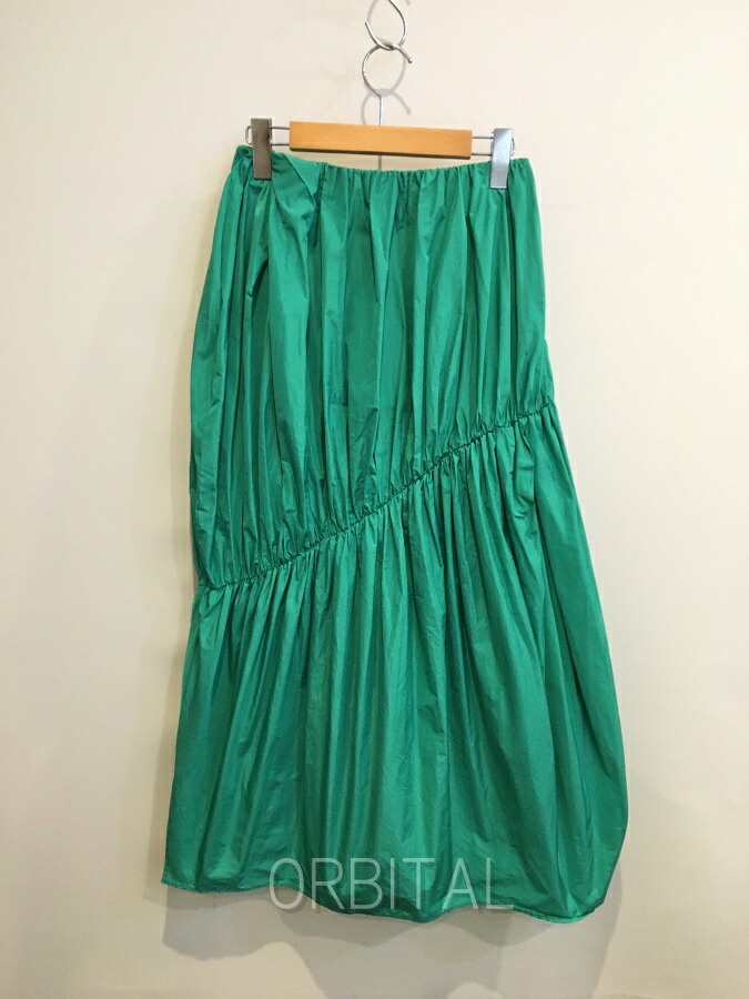 【中古】双生児玉)THINGS THAT MATTER シングスザットマター MICRO TAFFETA VOLUME SKIRT  マイクロタフタボリュームスカート 通貨価値24,200円