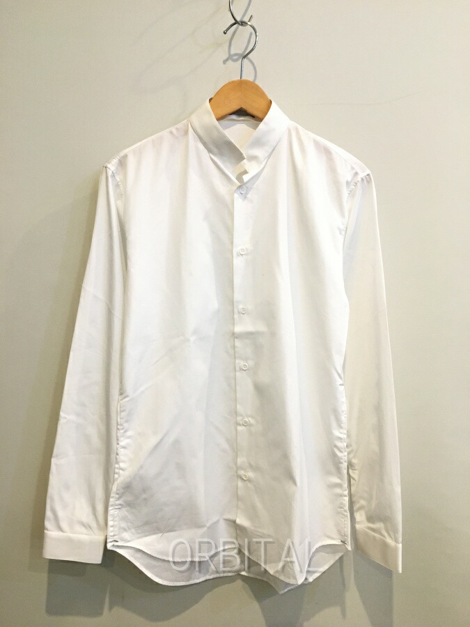 【中古】二子玉)ディオール DIOR キムジョーンズ期 スタンドドレスシャツ 無地 ホワイト 163C505A1581 メンズ 38 ※薄シミ|ベリーグッドストア