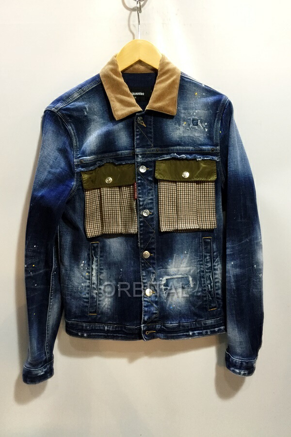 楽天市場】DSQUARED2 ディースクエアード デニムジャケット DAN