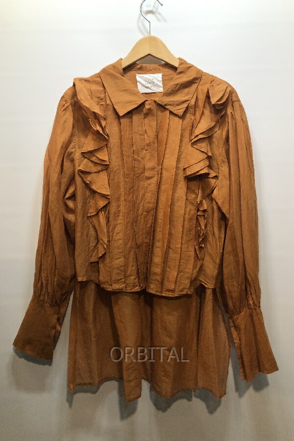 経堂) ジョセフ JOSEPH シルクサテンルーシング ブラウス JF009234 ベージュ 定価7.5万 サイズ36 レディース シルクサテンルーシング ブラウス（JF009234） | JOSEPH