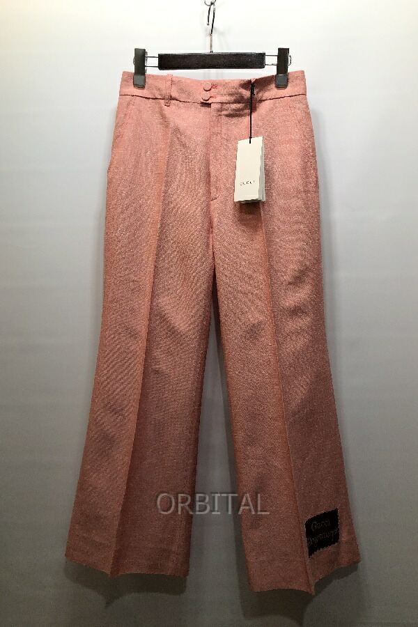 新品タグ付　現行　グッチ　スラックス　GG柄　総柄　フレア　ボルドー　サイズS 新品タグ付 現行 グッチ スラックス GG柄 総柄 フレア ボルドー