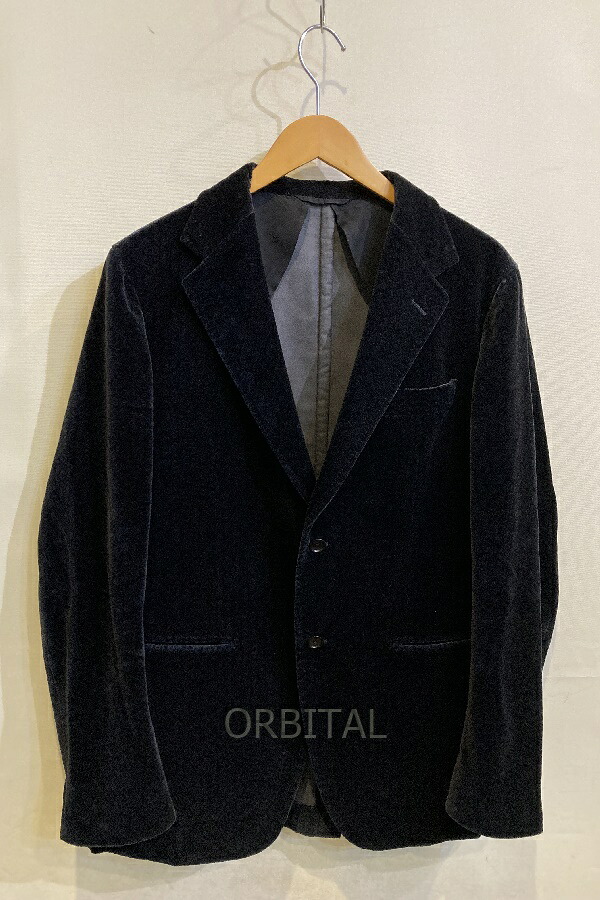 【中古】二子玉)TOMORROWLAND トゥモローランド 24AW ウォッシュドベルベットシングルブレステッド 2Bジャケット 定価79,200円 50｜ベリーグッドストア