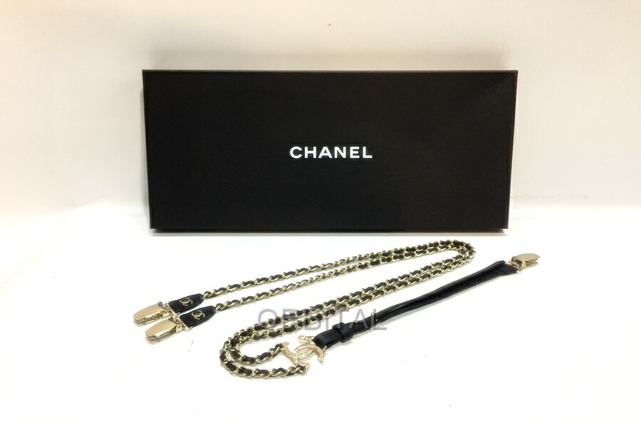楽天市場】シャネル CHANEL サスペンダー 衣料品 レザー