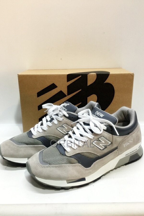 【中古】代官山)New Balance ニューバランス U1500PGL スニーカー MADE IN UK 英国製 グレー サイズ26cm 箱付き