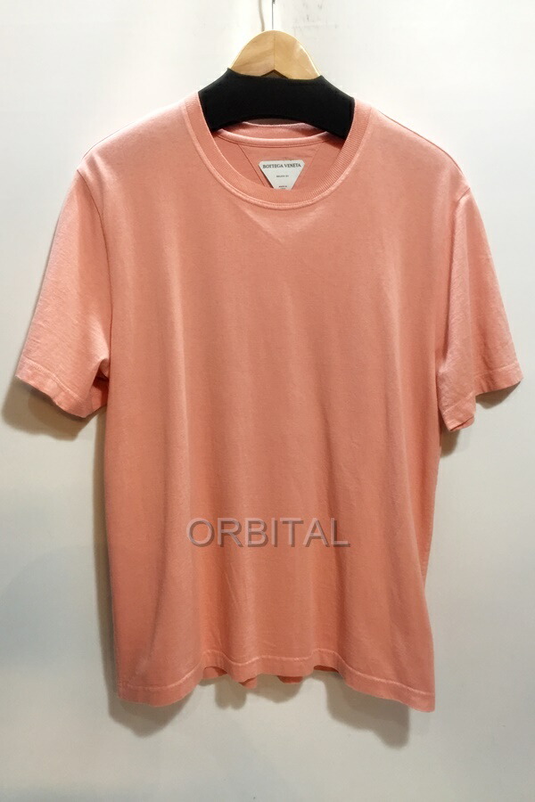 【中古】代官山)BOTTEGA VENETA ボッテガヴェネタ 国内正規 649055 クルーネック Tシャツ ピンク系 サイズL 無地
