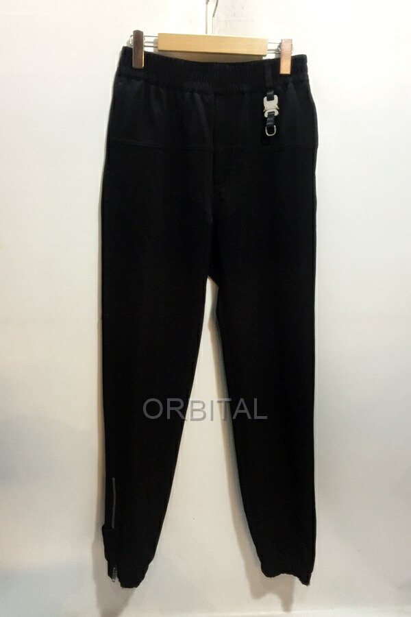 【中古】代官山)1017 ALYX 9SM アリクス パネル トラックパンツ 裾ジップ ジョグパンツ ジャージ ブラック サイズXS