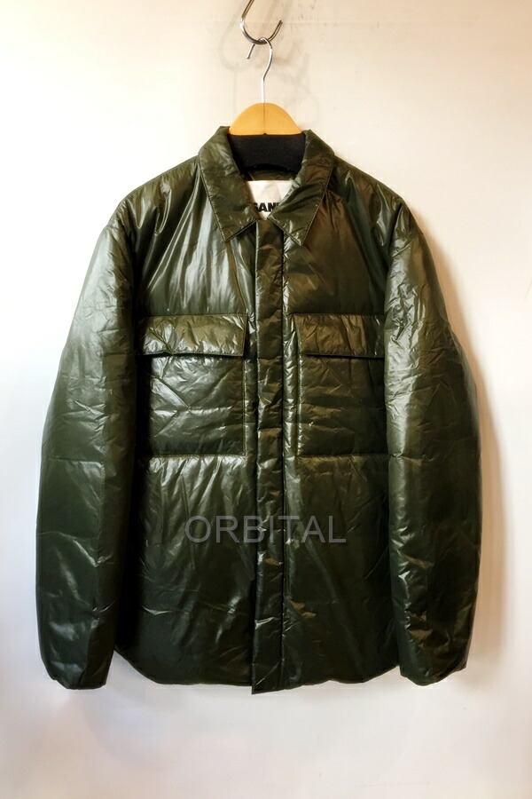 【中古】代官山)JIL SANDER + ジルサンダープラス J47AF0009 ダウンジャケット シャツジャケット グリーン サイズ46 39,254円