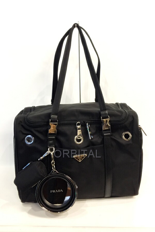 美品　PRADA ブラック ヘッドフォン 収納袋付き ブラック ベルベット ミニポーチ | PRADA