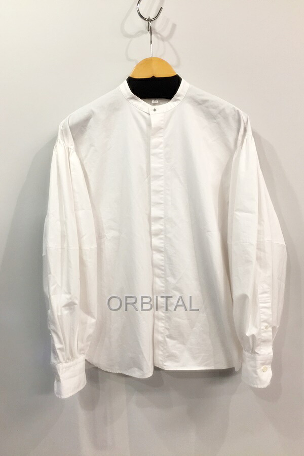 【中古】代官山)HYKE ハイク 242-15228 COTTON BALLOON SLEEVE BLOUSE バルーンスリーブブラウス ホワイト サイズ2 ※薄汚れ有
