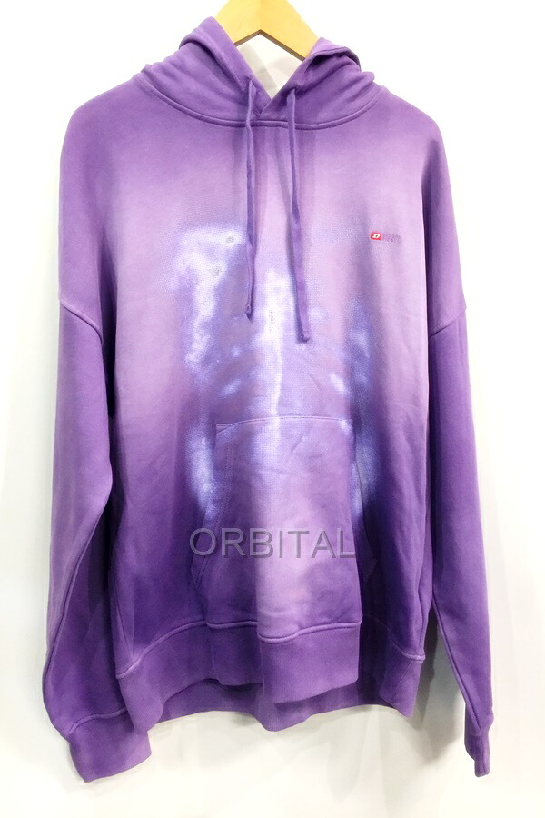 【中古】代官山)DIESEL × FENNEL SUN FADE PARKA ディーゼル　パーカ－　コラボ　ウォッシュ加工　綿　長袖　パープル　サイズＭ