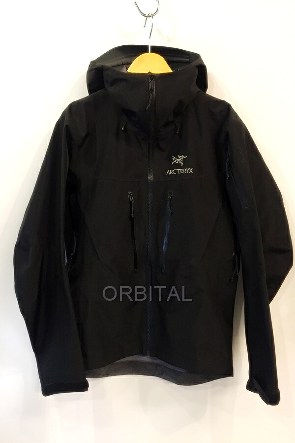 【中古】代官山)ARC\u0027TERYX アークテリクス 18082 カナダ製 ALPHA SV JACKET アルファ SV 上衣 GORE-TEX Pro 黒いこと XS