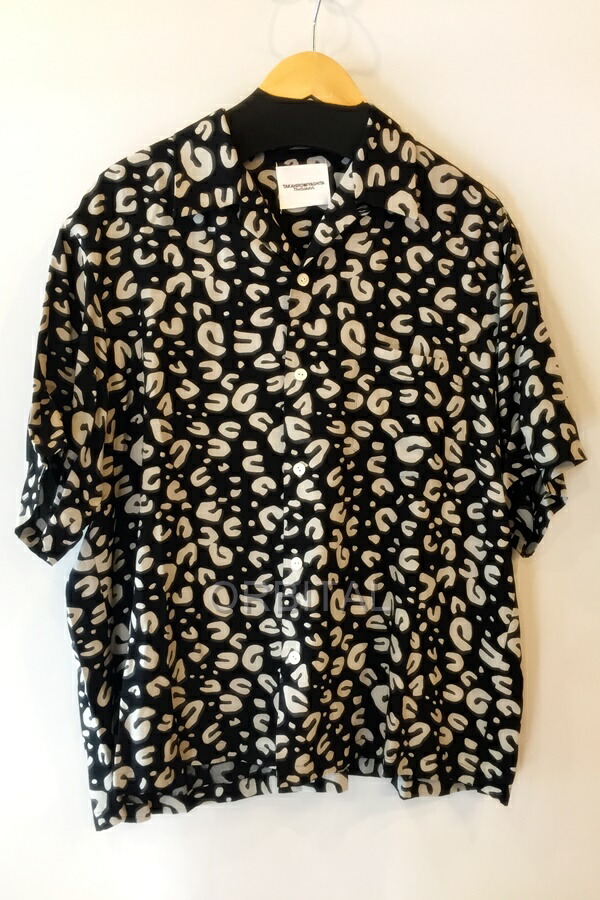 【中古】代官山)TAKAHIRO MIYASHITA TheSoloIst hawaiian shirt leopard タカヒロミヤシタザソロイスト ss.0005aSS25 ヒョウ柄 大きさ44