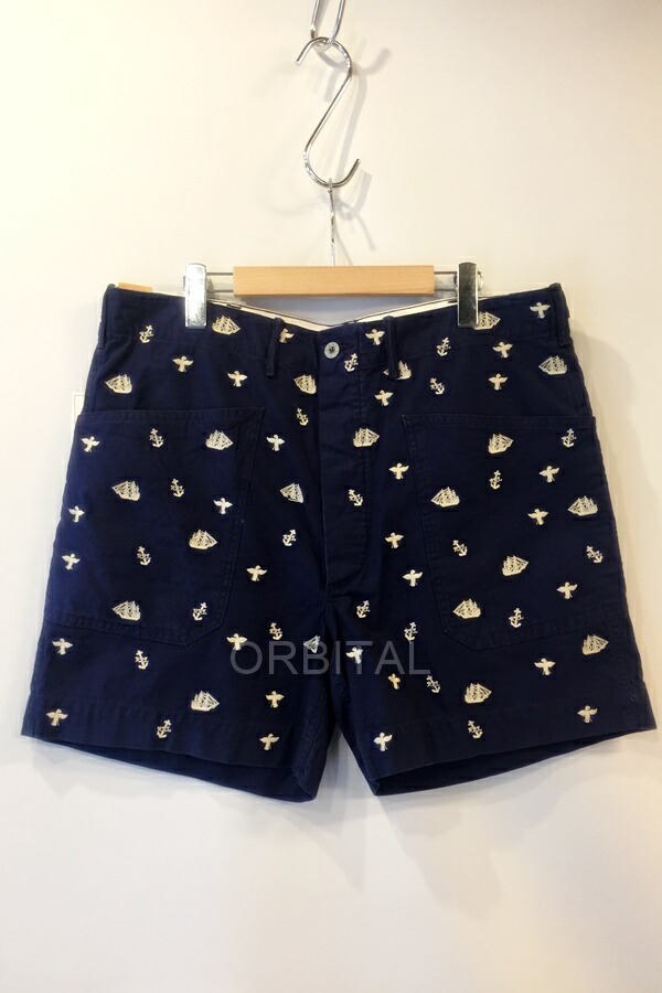 【中古】代官山)Double RL 24SS ダブルアールエル ショートパンツ ハーフパンツ ショーツ ネイビー サイズ34｜ベリーグッドストア