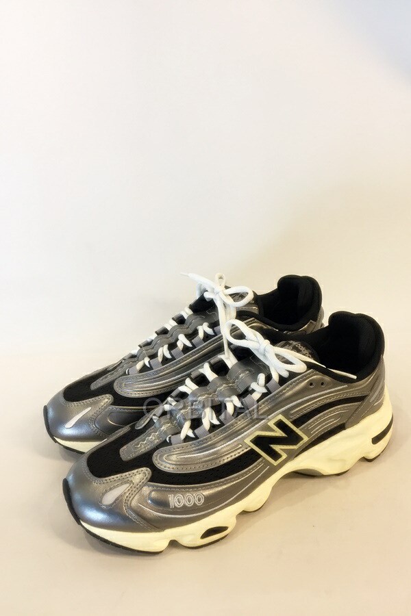 【中古】代官山)New Balance M1000SL ニュー平衡にする 置き目とり捨てる スニーカー  しろがね色 大きさ27糎