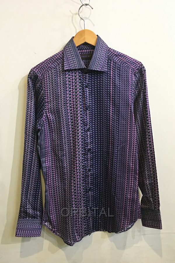 イタリア製 エトロ『ETRO』シャツ 長袖【F】パープル ボタニカル 総柄 1087000566681533_01_9430w.jpeg