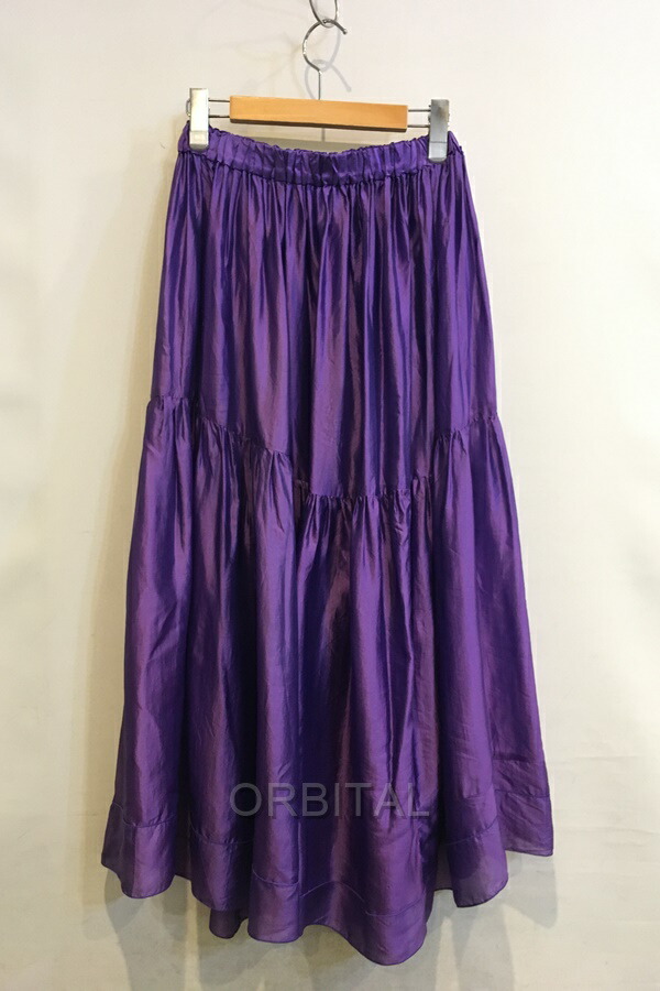 楽天市場】ブラミンク BLAMINK シルク ギャザー フレア ロング