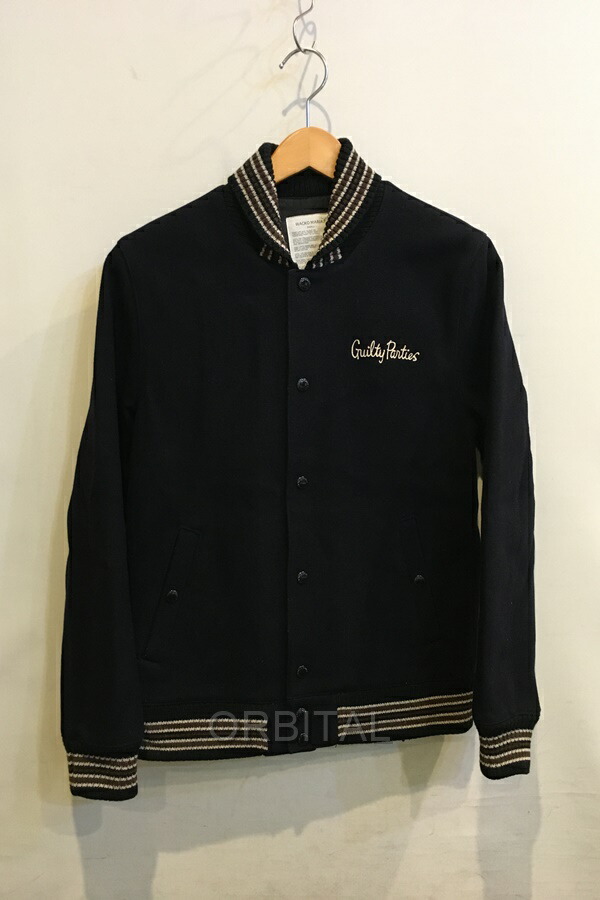 専用　ワコマリア 22SS ロゴ 刺繍 メルトン 袖レザー スタジャン M 楽天市場】ワコマリア ギルティーパーティーズ バックロゴ