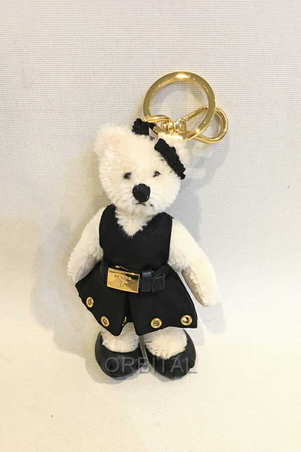 楽天市場】PRADA プラダキーリング＆フックホルダーテディーベアー