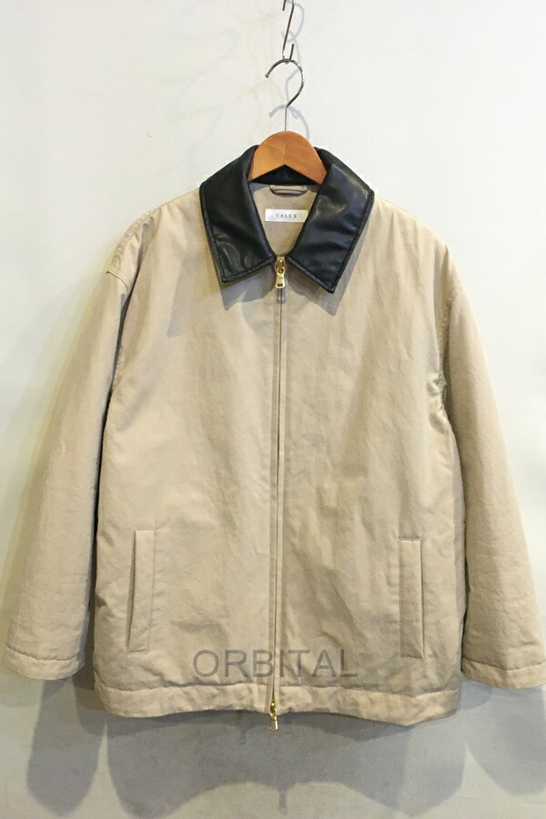 【中古】双生子玉) CALUX キャラクス 25AW ZIP UP 上衣 中綿 上衣 ベージュ F 必要経費69,300円 美品 ドゥーズィエムクラス扱