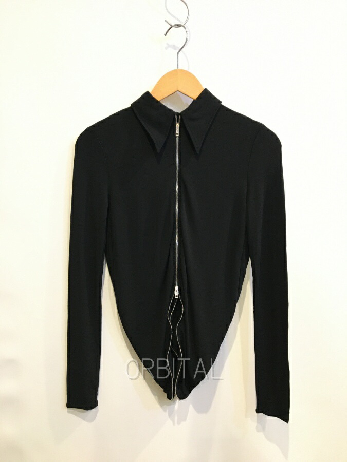 【中古】二子玉) ALEXANDER WANG アレキサンダーワン レーヨンストレッチ ジップシャツ ブラウス 1CC1261215 ブラック レディース XS 美品