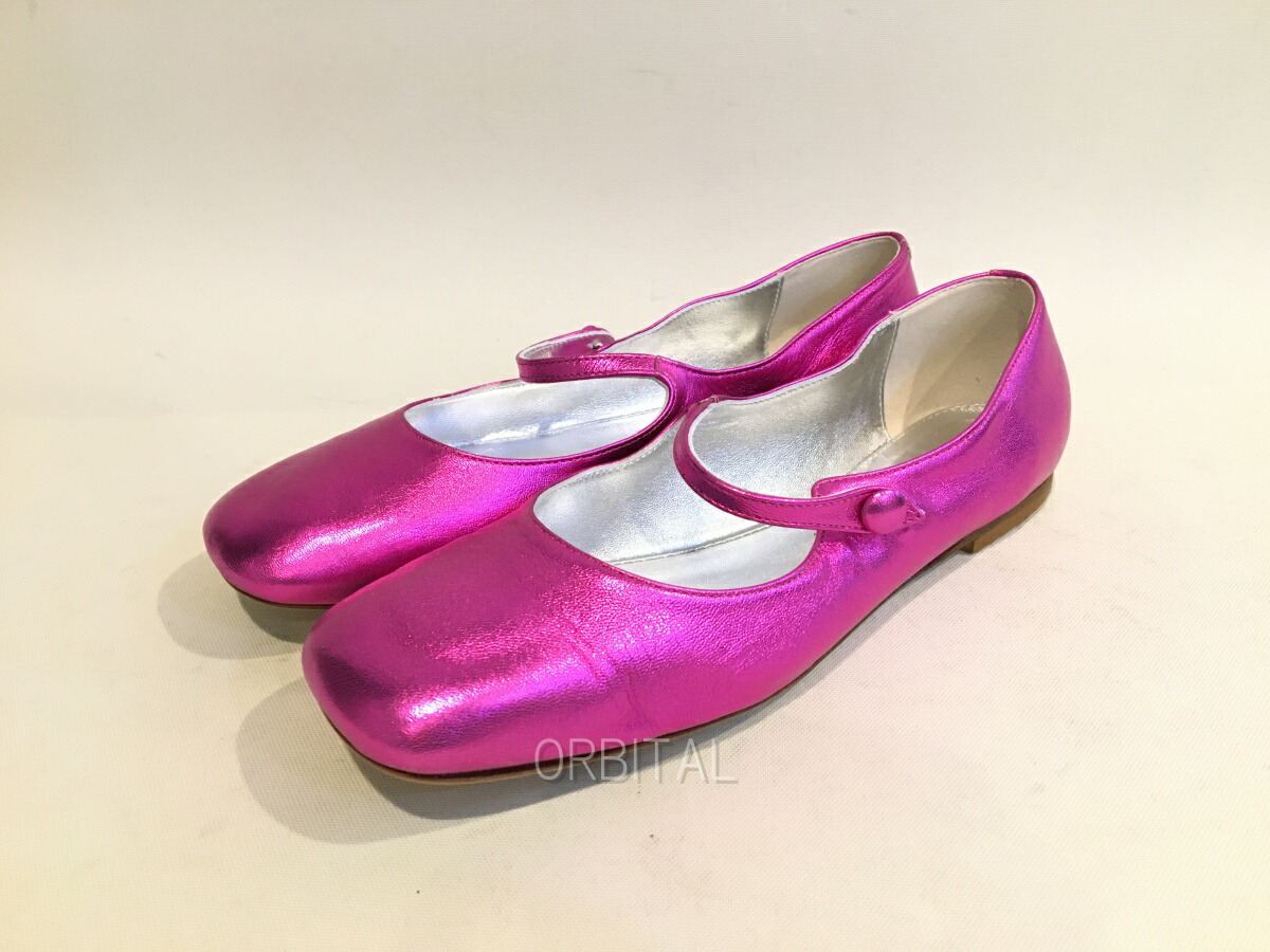 【中古】双生子玉) FABIO RUSCONI × COZ ファビオルスコーニ × 安西こずえ メリージェーンパンプス サクラ色 38 必要経費31,900円