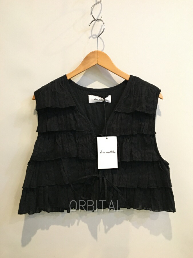 【中古】双生子玉) sara mallika サラマリカ 未当てはめる C.JQD FRILL LAYERED TOP フリルレイヤードトップス より良い 020142空想科学小説5 通貨価値30,800円 F
