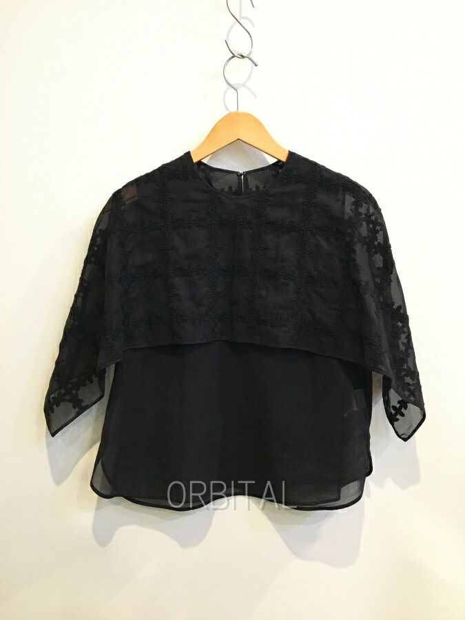 【中古】二子玉) TOMORROWLAND collection トゥモローランド 25SS クロスフルール パーサーカラープルオーバー 36 定価33,000円|ベリーグッドストア