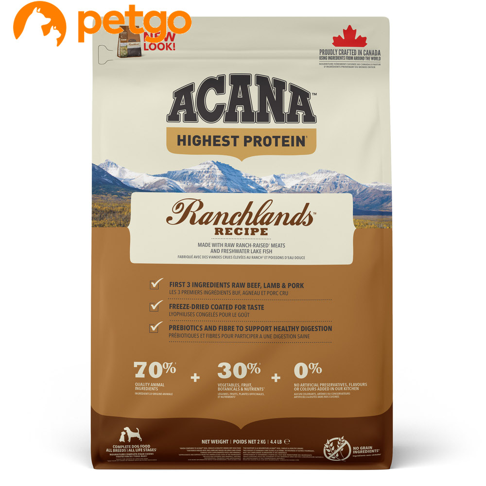 楽天市場】ACANA Ranchlands recipe 2kg アカナ ランチランドドッグ
