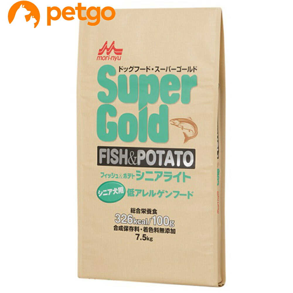 森乳 百貨店ゴールド 銀鱗＆ジャガタラ芋 年がしら点火装置 低アレルゲンフード 犬用 7.5kg